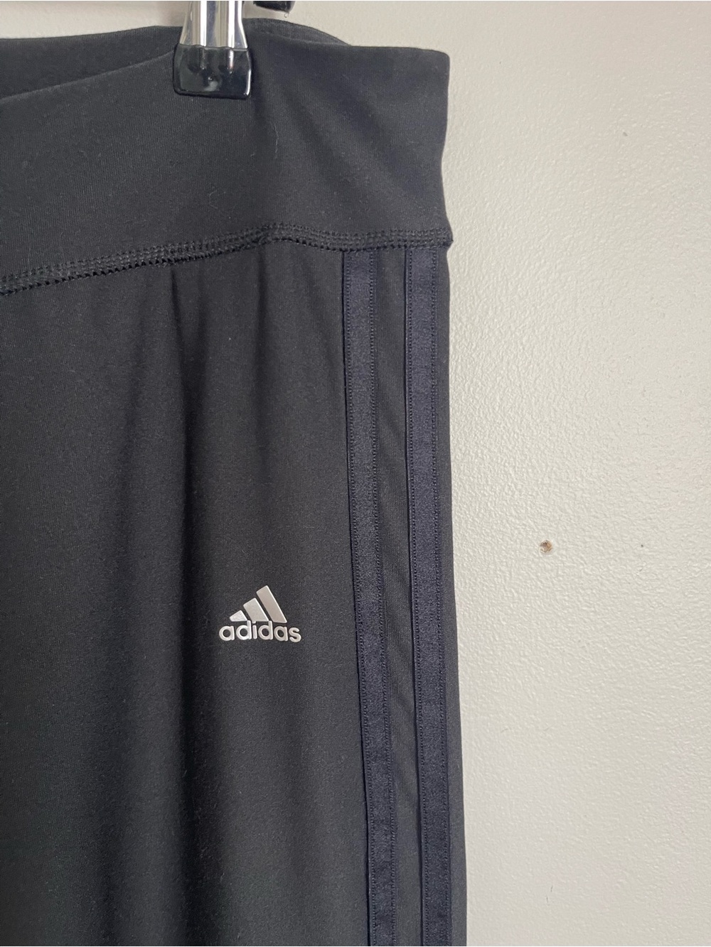 ADIDAS | Black Wide Leg Athletic Pants Sz M - Picture 3 of 7